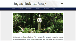 Desktop Screenshot of eugenebuddhistpriory.org