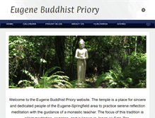 Tablet Screenshot of eugenebuddhistpriory.org